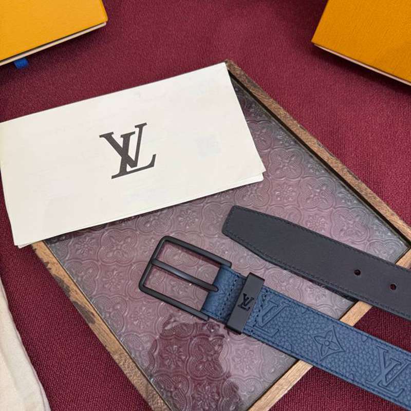 LV メンズ ベルト モノグラム 3.5cm