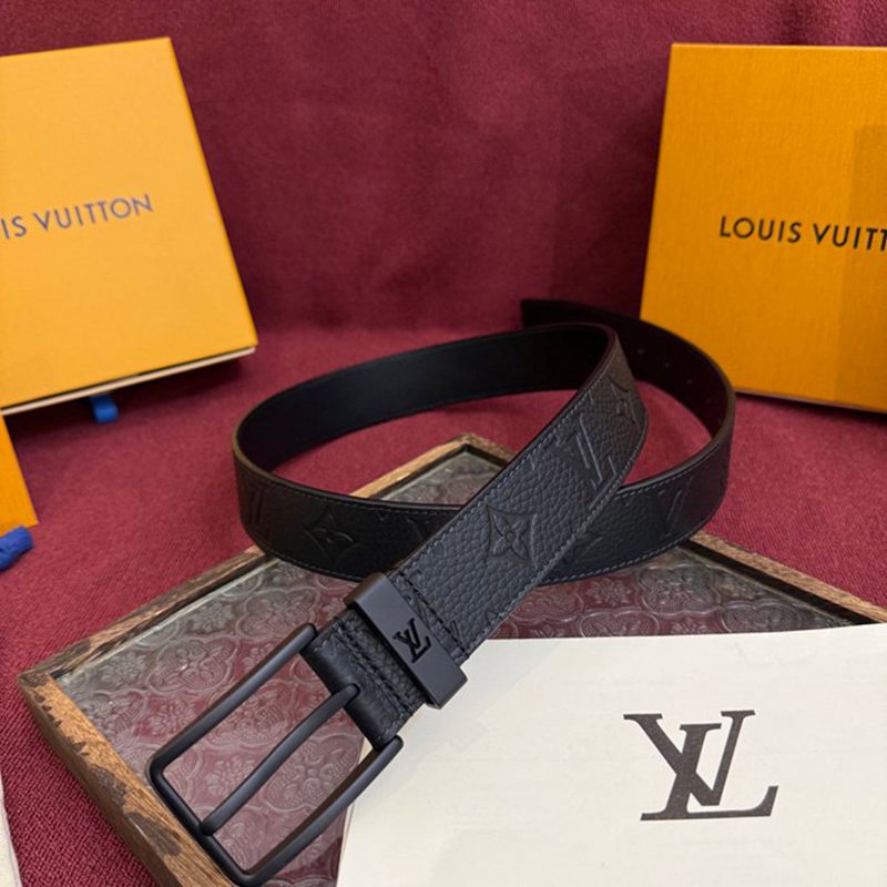 LV メンズ ベルト モノグラム 3.5cm