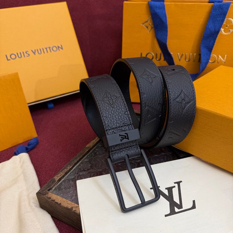 LV メンズ ベルト モノグラム 3.5cm