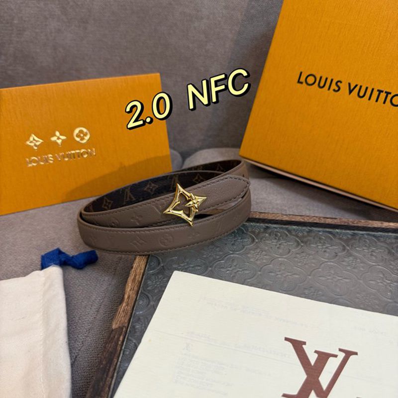 LV レディース ベルト フラワーグラム 20mm