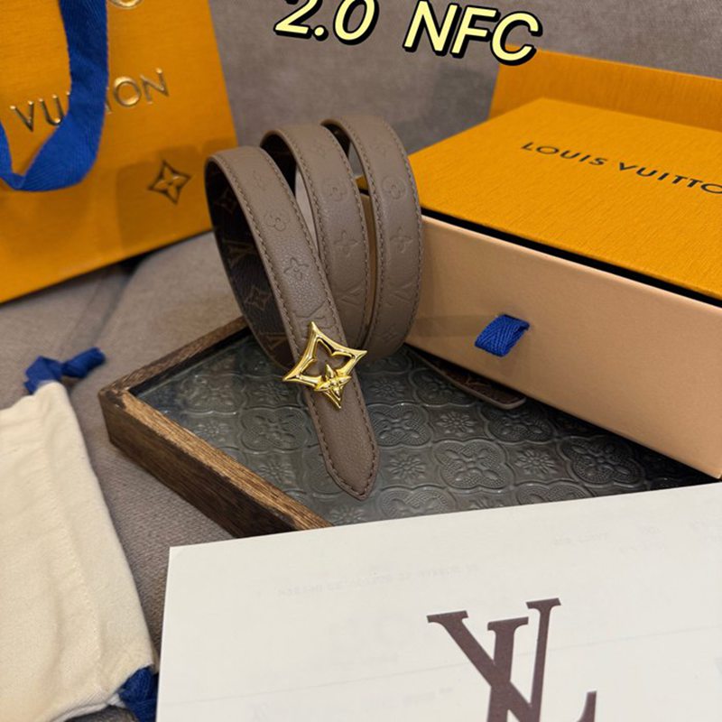 LV レディース ベルト フラワーグラム 20mm