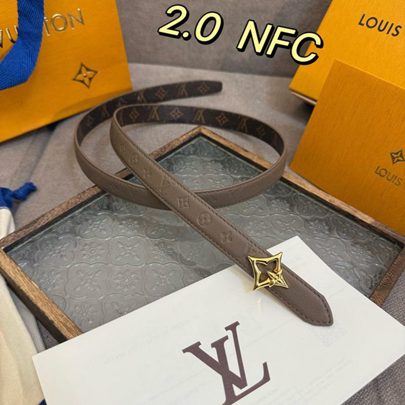 LV レディース ベルト フラワーグラム 20mm
