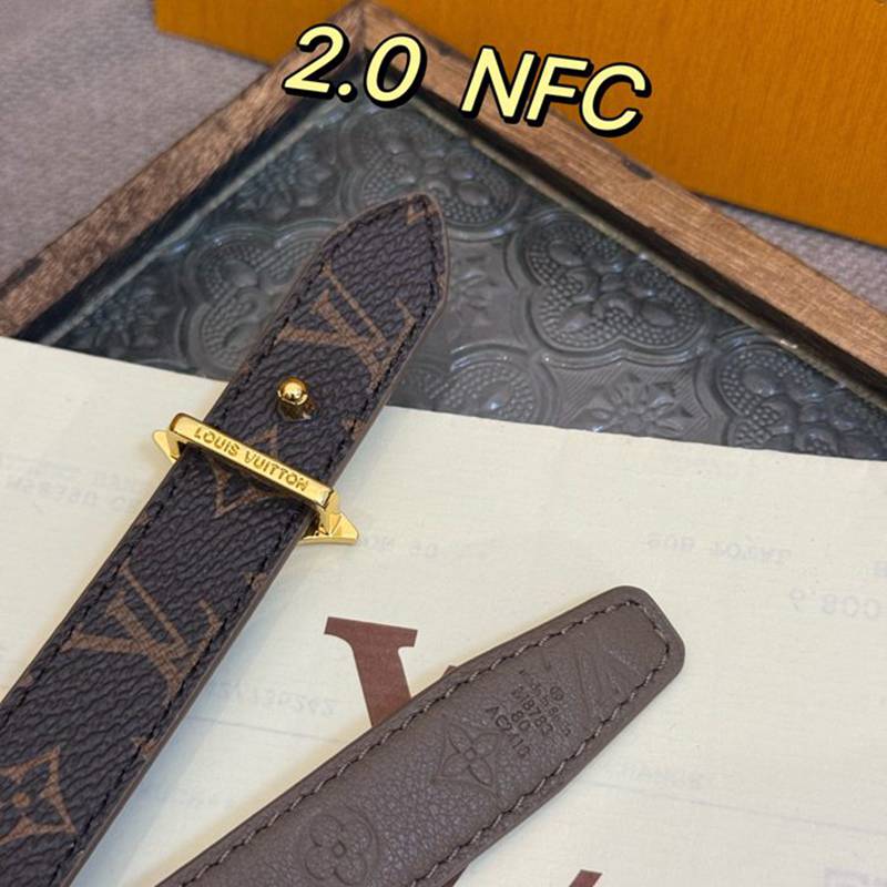 LV レディース ベルト フラワーグラム 20mm