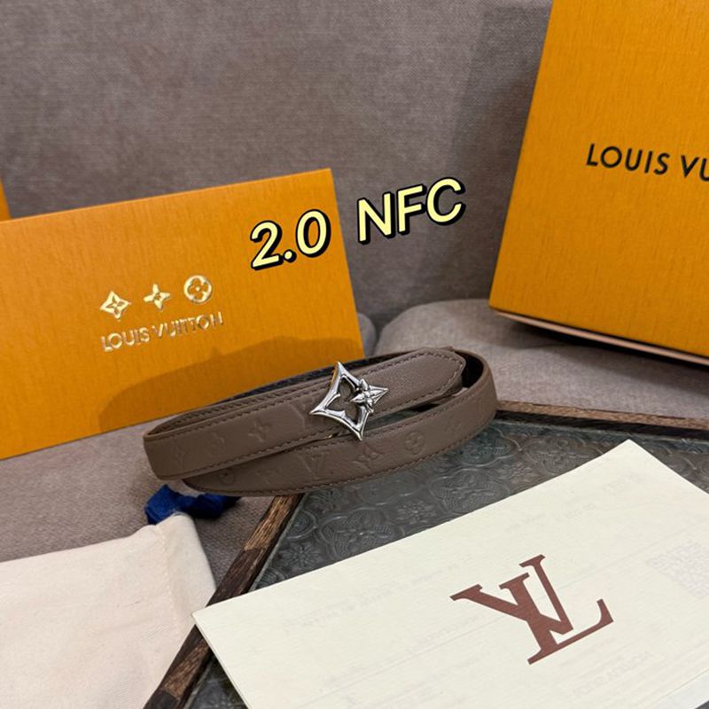 LV レディース ベルト フラワーグラム 20mm