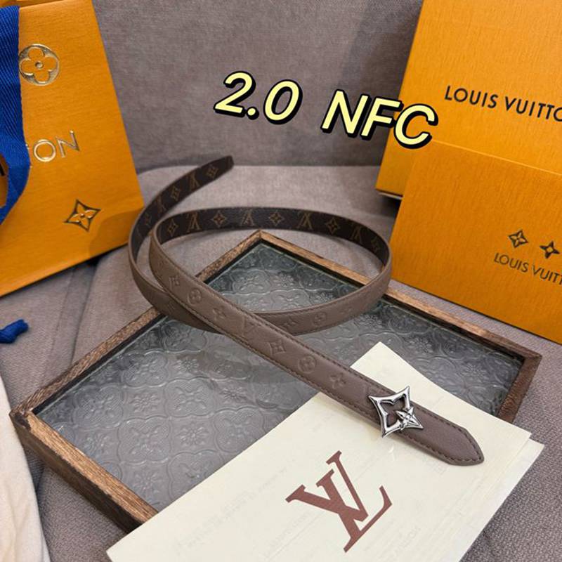 LV レディース ベルト フラワーグラム 20mm