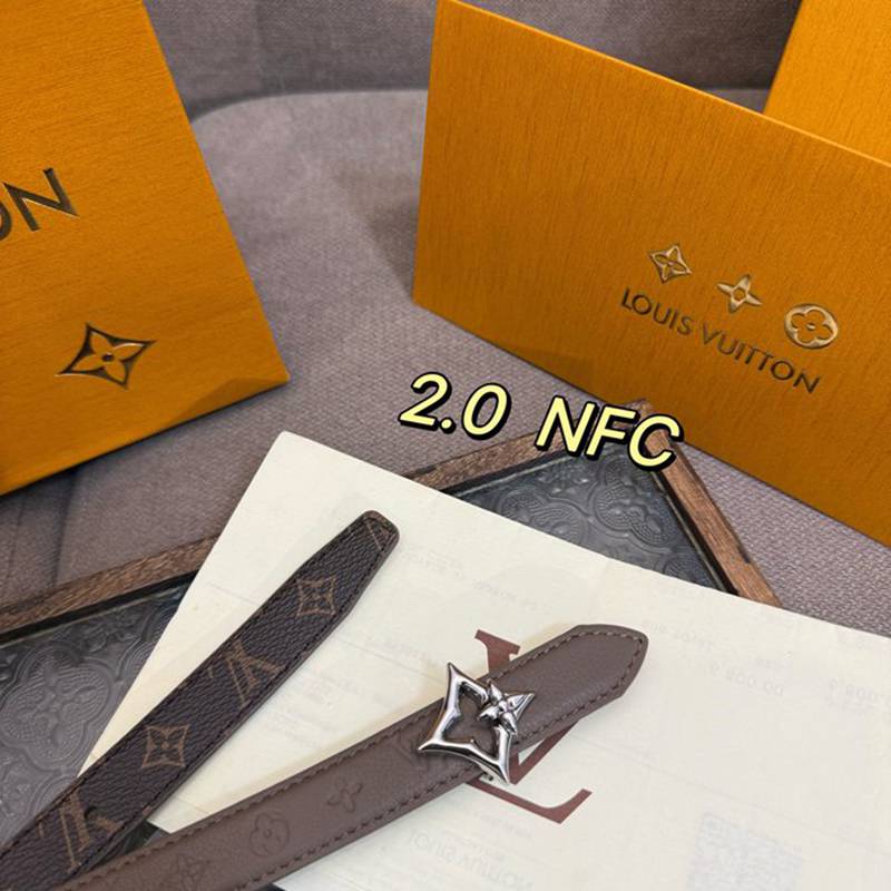LV レディース ベルト フラワーグラム 20mm