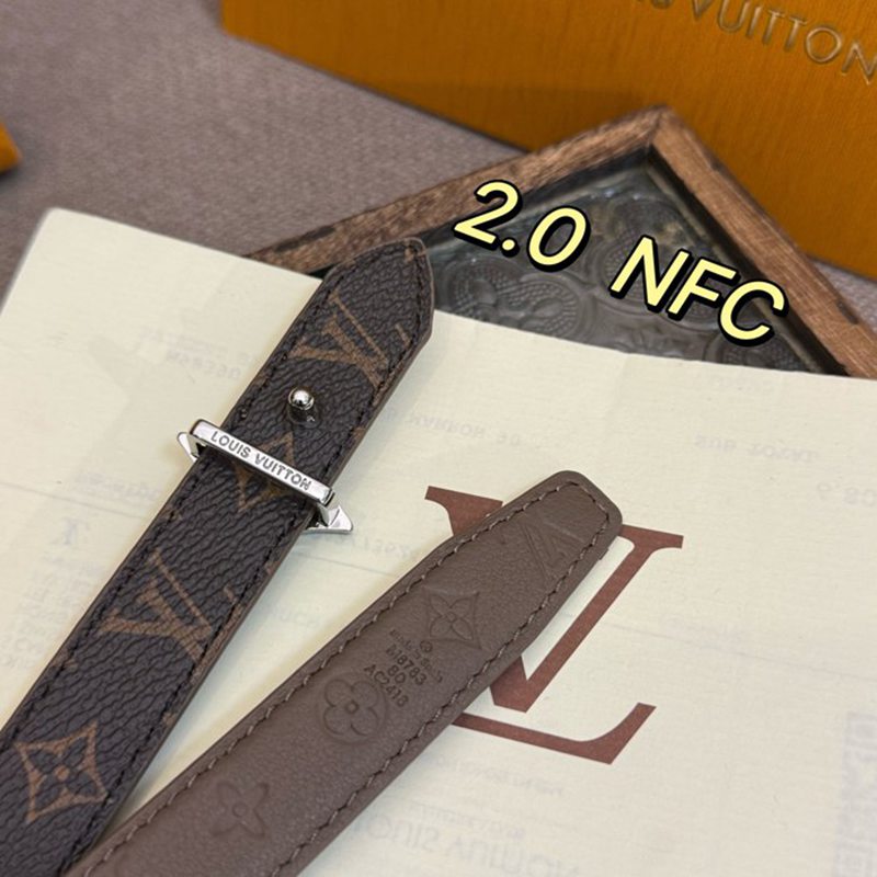 LV レディース ベルト フラワーグラム 20mm