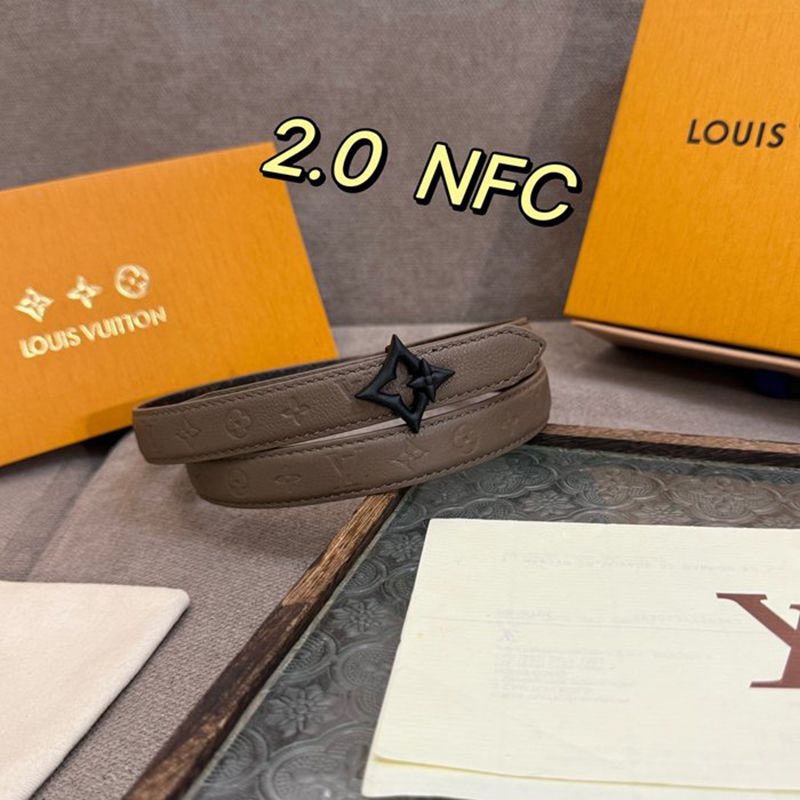 LV レディース ベルト フラワーグラム 20mm