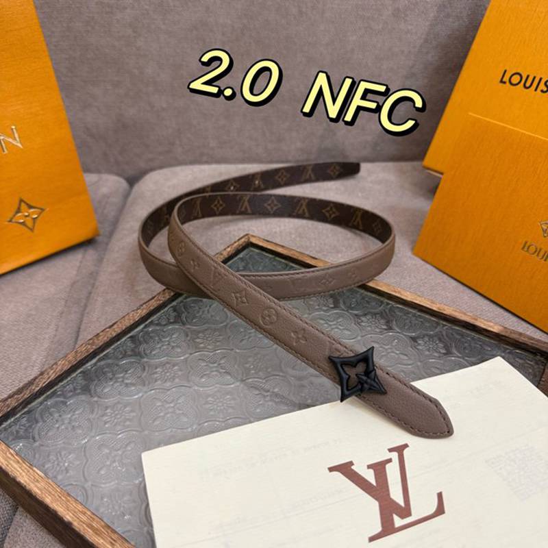 LV レディース ベルト フラワーグラム 20mm