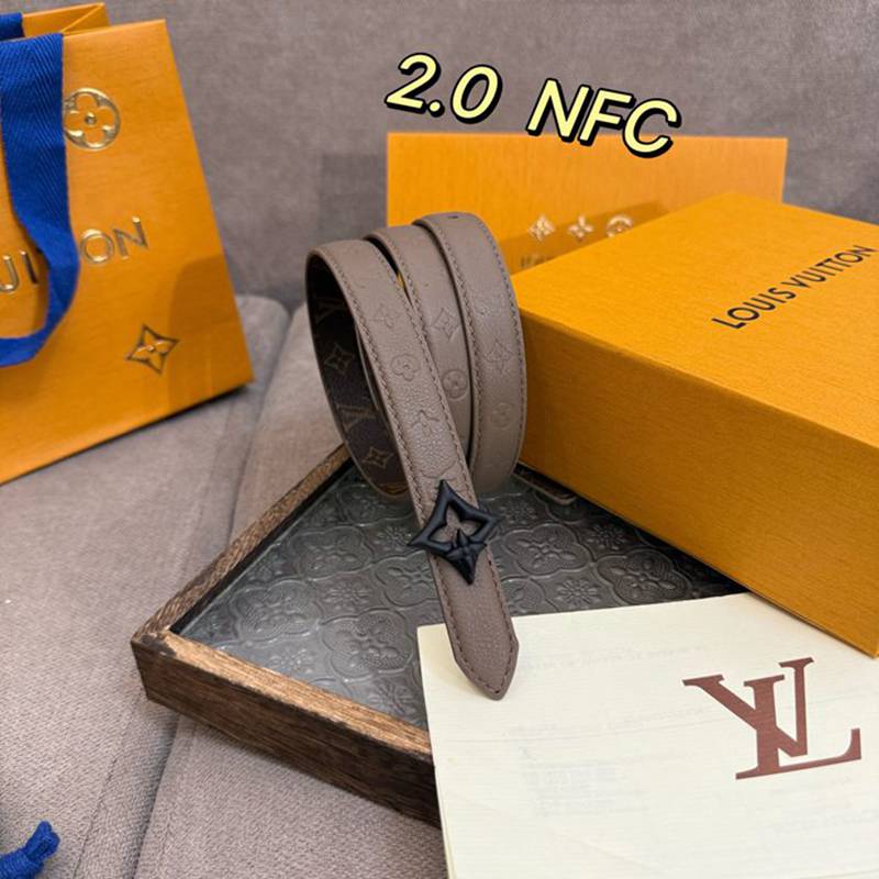LV レディース ベルト フラワーグラム 20mm