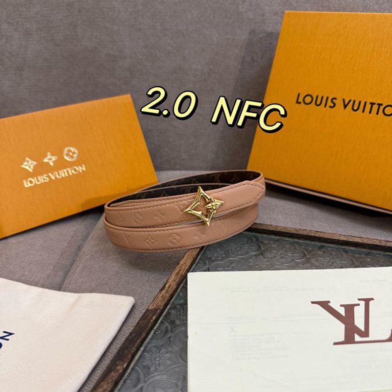 LV レディース ベルト フラワーグラム 20mm