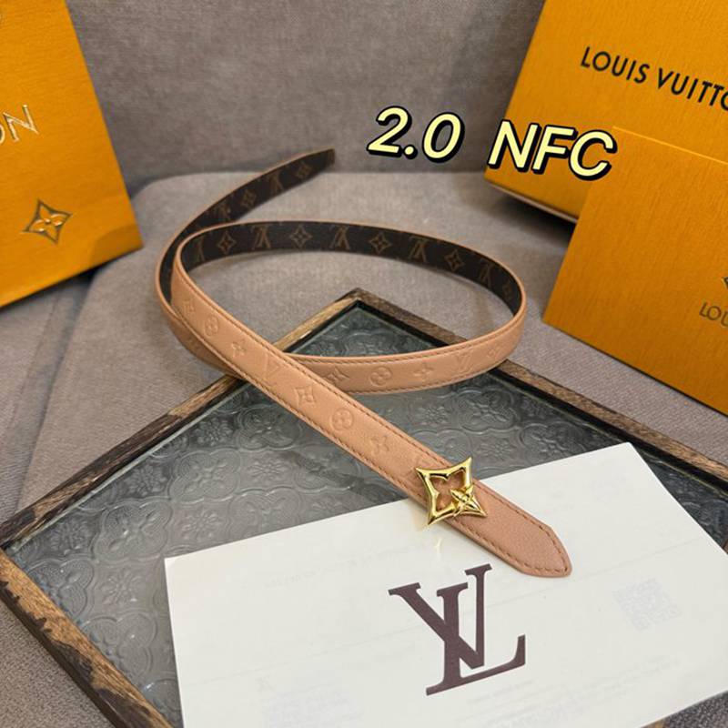LV レディース ベルト フラワーグラム 20mm