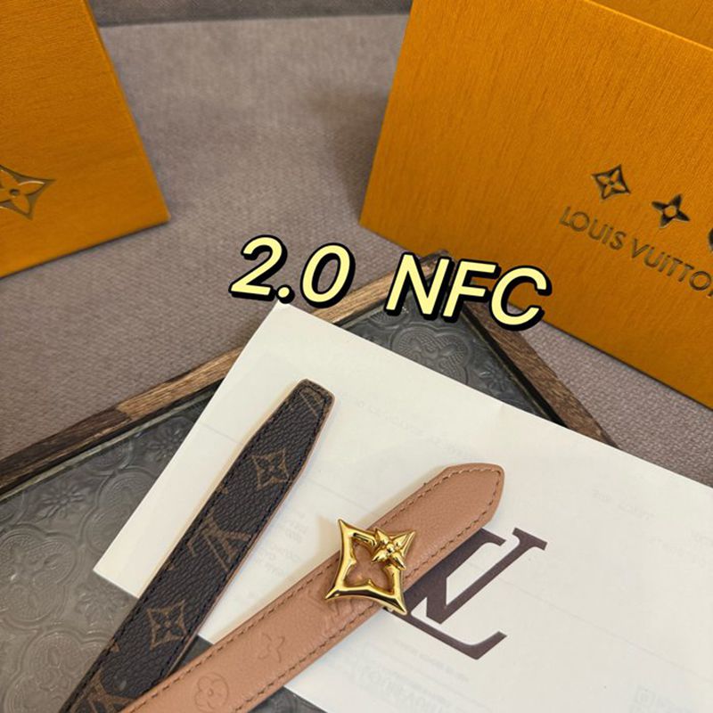 LV レディース ベルト フラワーグラム 20mm