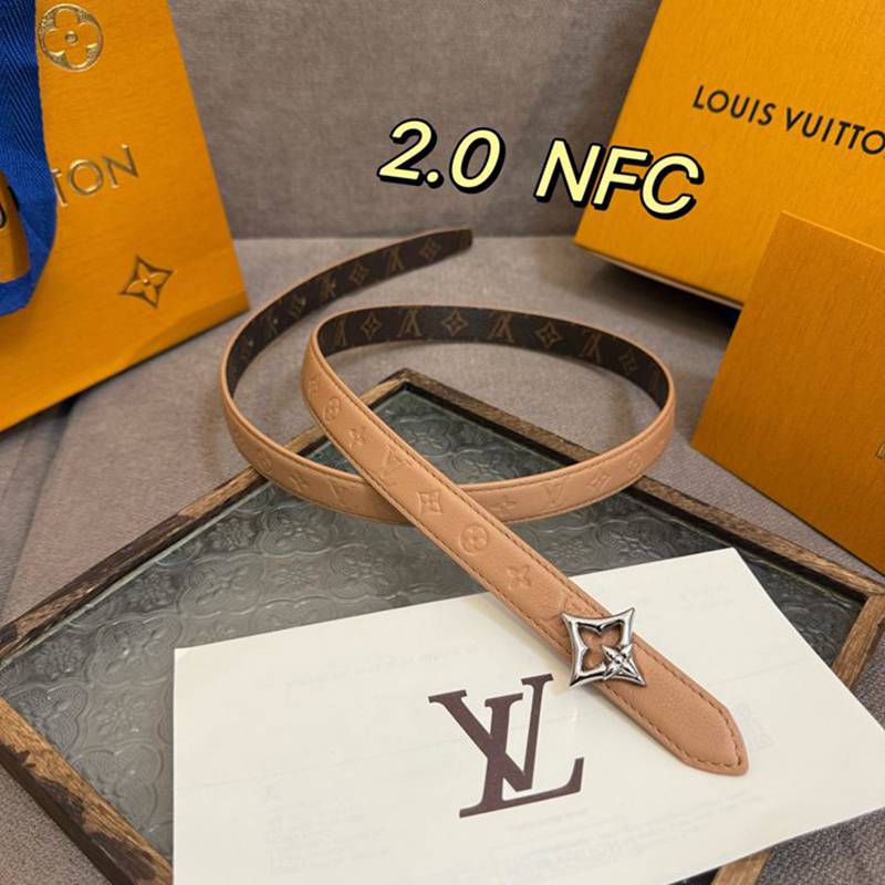 LV レディース ベルト フラワーグラム 20mm