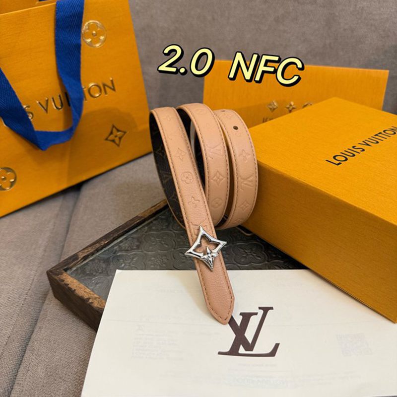 LV レディース ベルト フラワーグラム 20mm