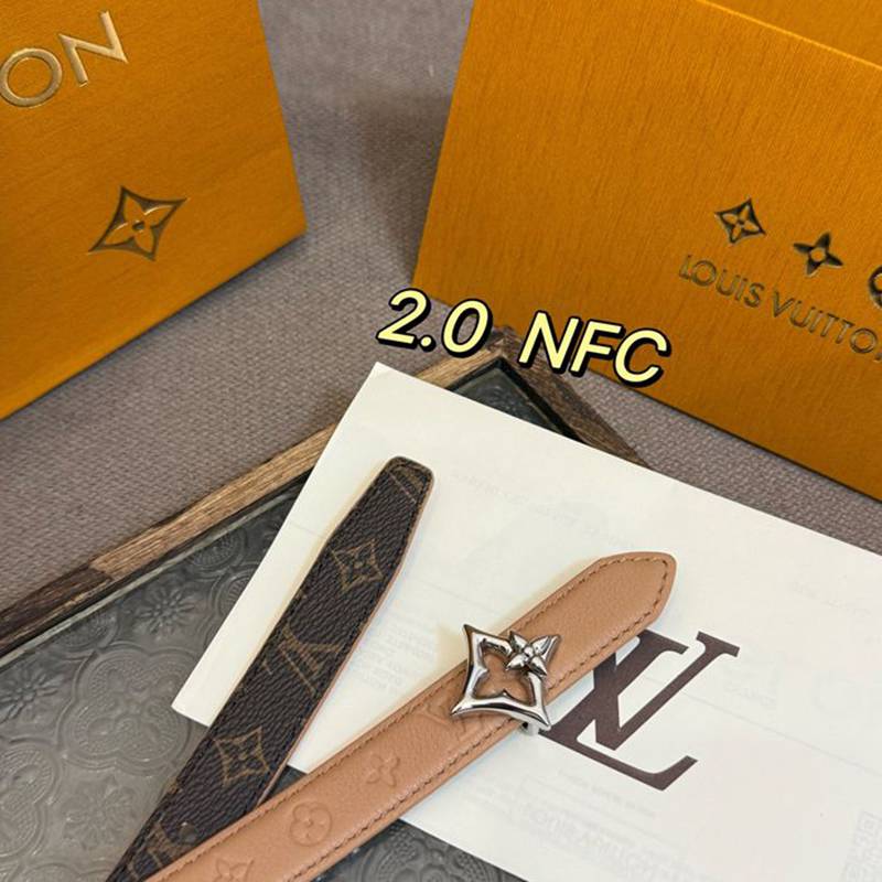 LV レディース ベルト フラワーグラム 20mm
