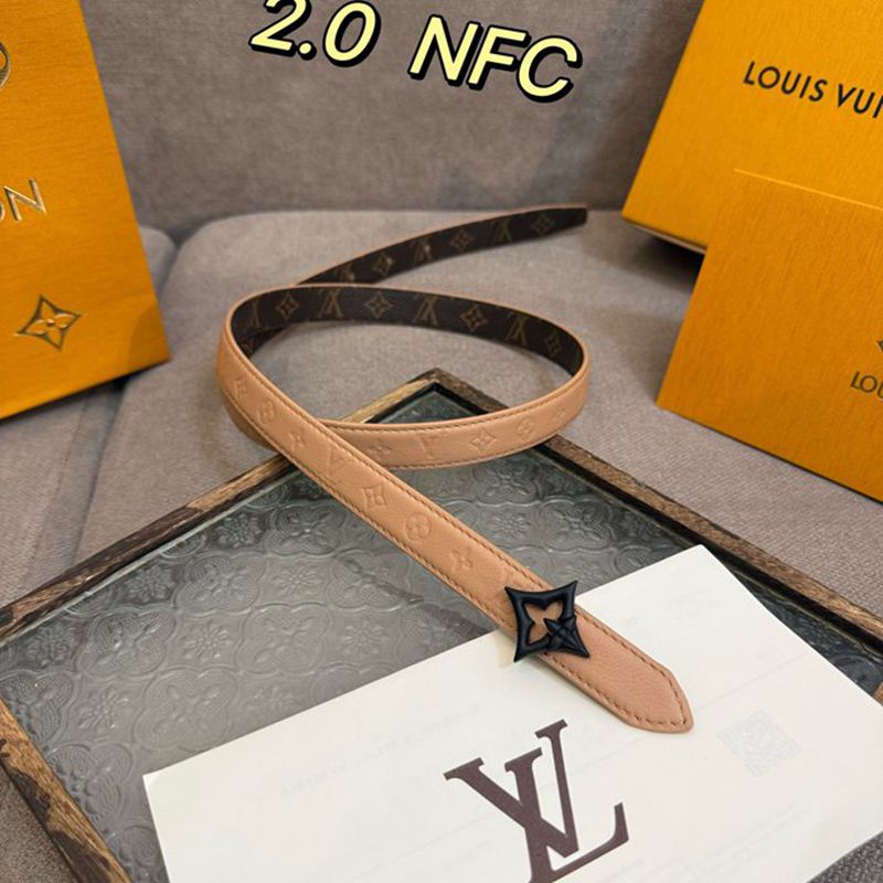 LV レディース ベルト フラワーグラム 20mm