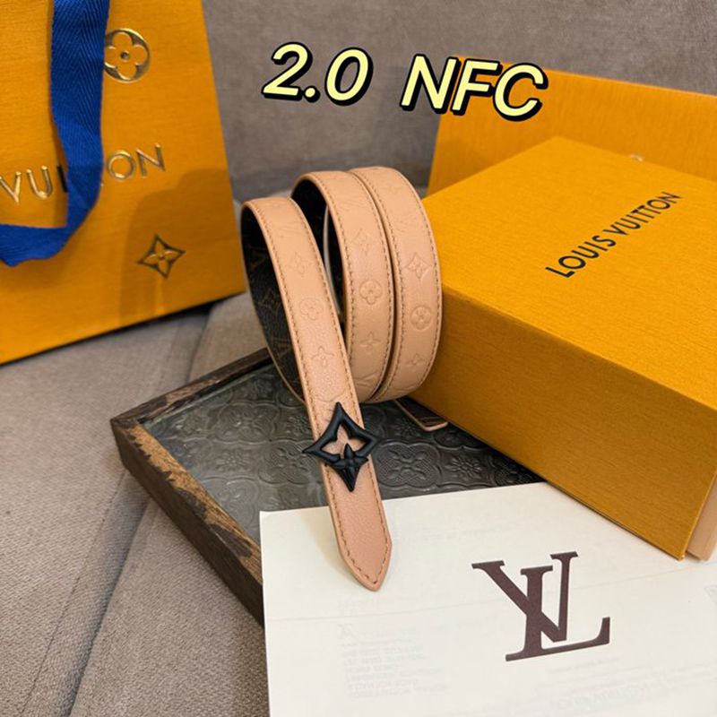 LV レディース ベルト フラワーグラム 20mm