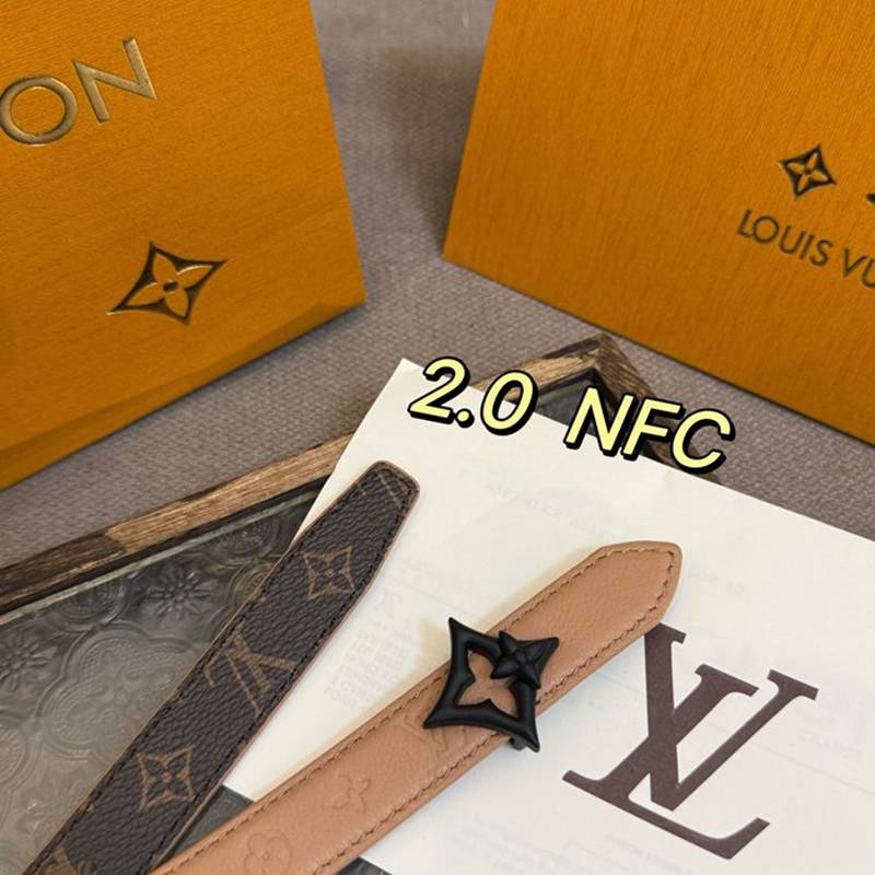 LV レディース ベルト フラワーグラム 20mm