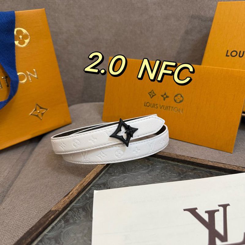 LV レディース ベルト フラワーグラム 20mm