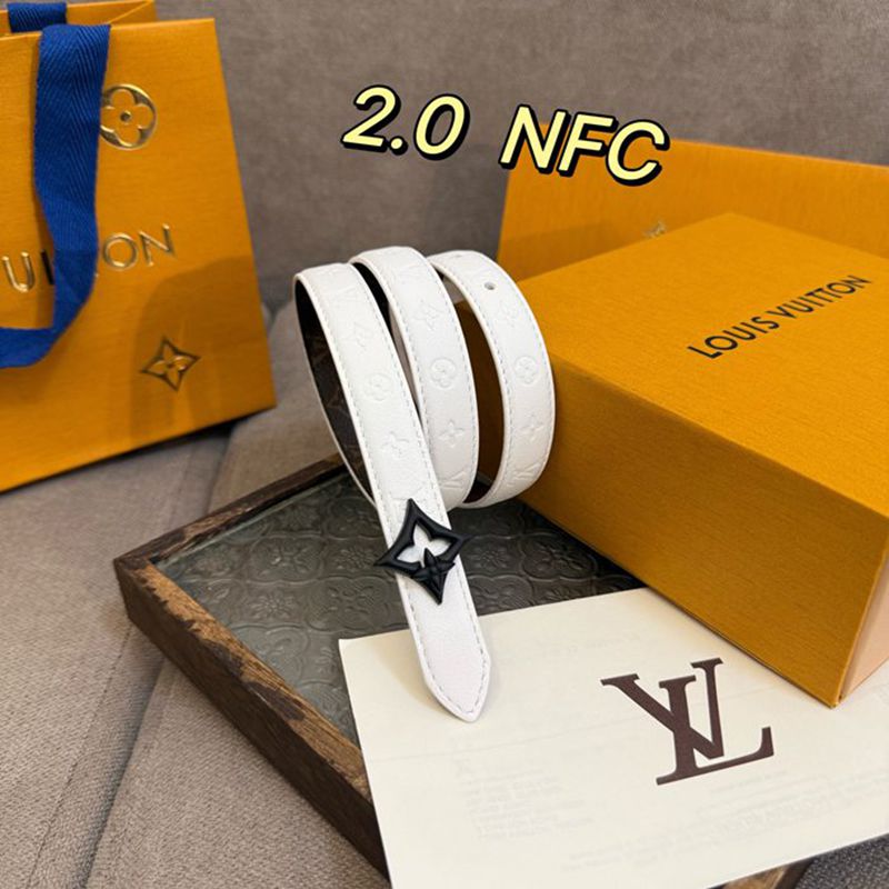 LV レディース ベルト フラワーグラム 20mm