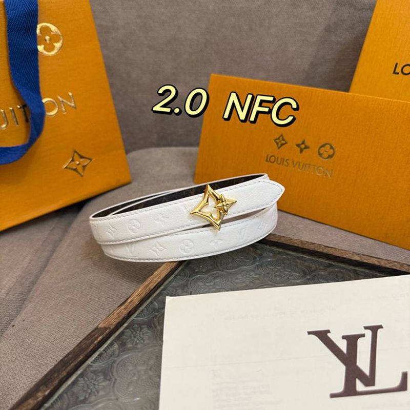 LV レディース ベルト フラワーグラム 20mm