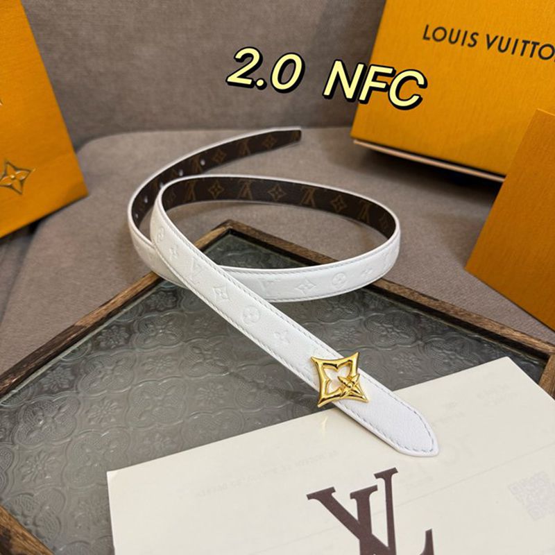 LV レディース ベルト フラワーグラム 20mm