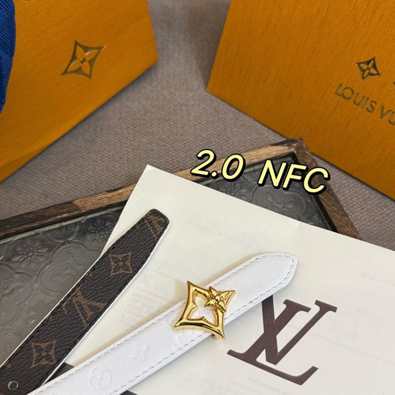 LV レディース ベルト フラワーグラム 20mm
