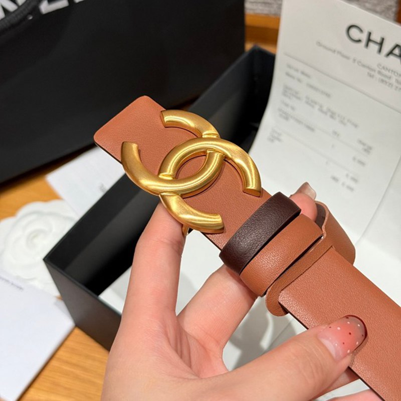 シャネル レディース ベルト 両面用 3.0cm