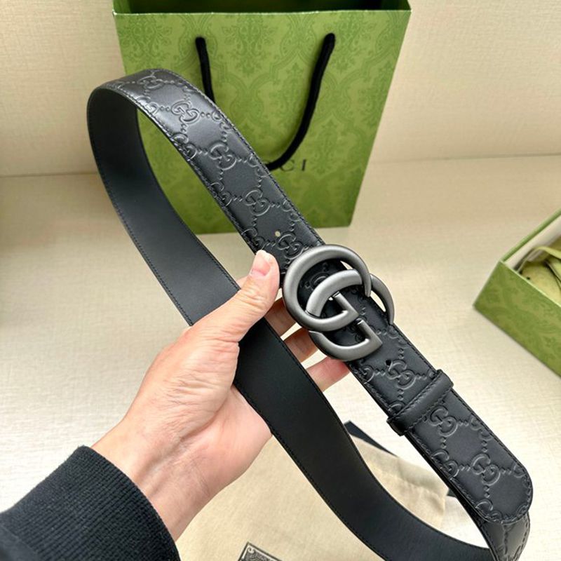 グッチ メンズ ベルト シグネチャー 4.0cm