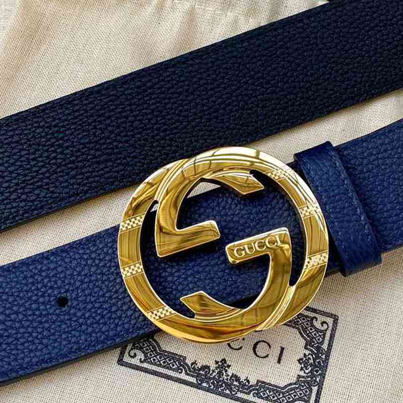 グッチ メンズ ベルト GGマーモント 3.8cm