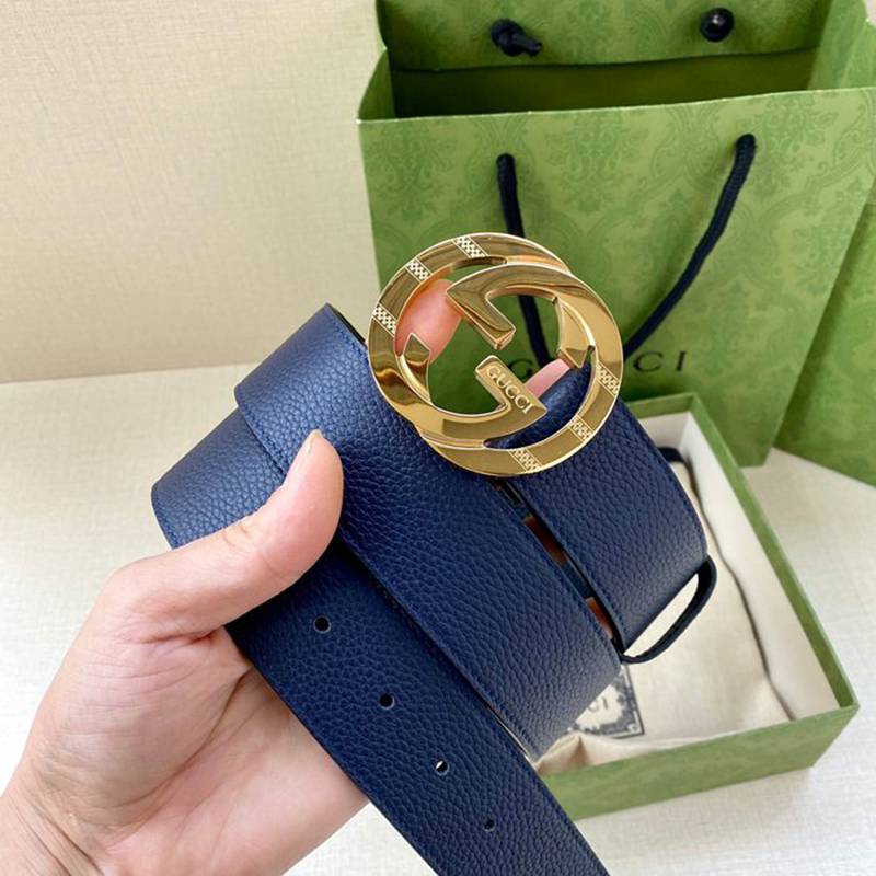 グッチ メンズ ベルト GGマーモント 3.8cm