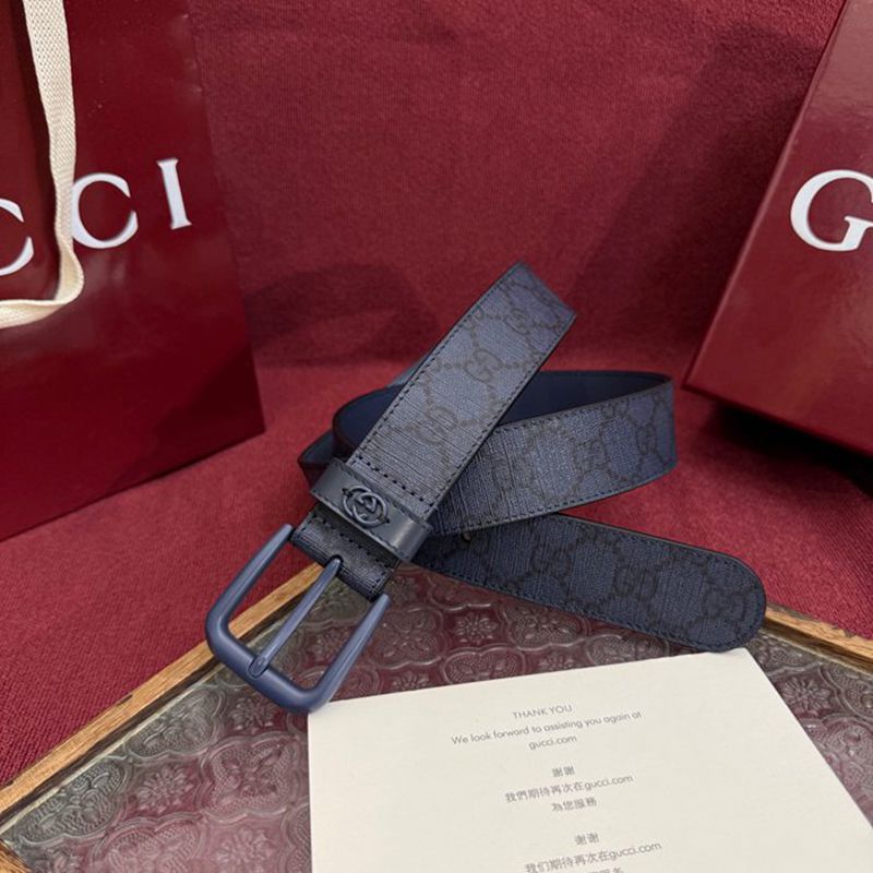 グッチ メンズ ベルト GG 3.5cm