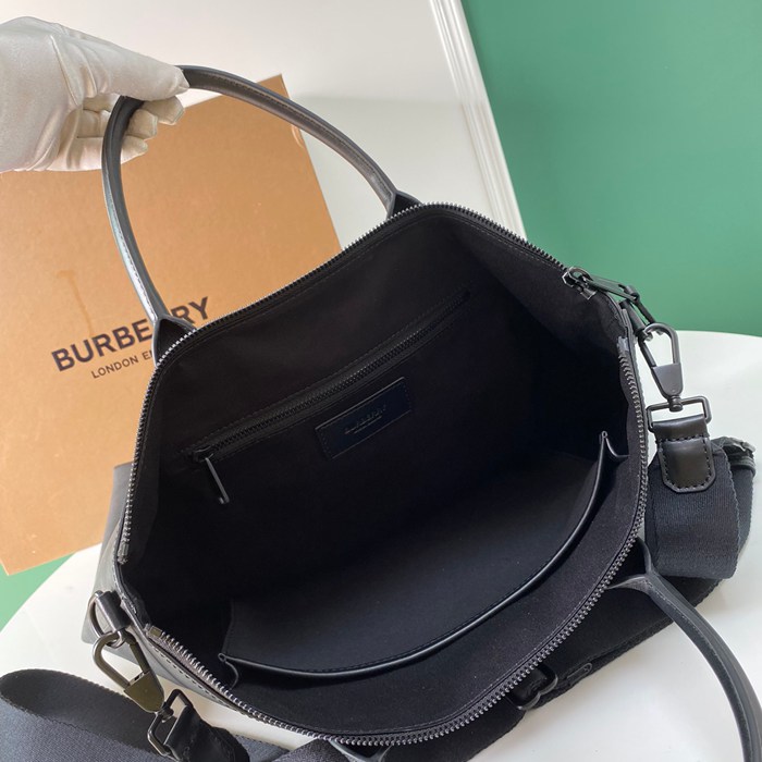 BURBERRY チャコールチェックトート サイズ:39x38x12cm