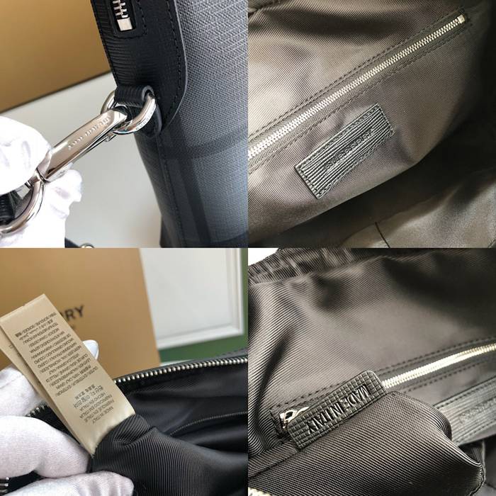 BURBERRY 8841 スモークチェックブリーフケース サイズ:37x27x5.5cm