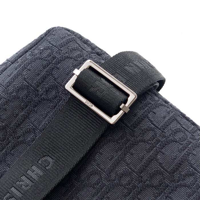 DIOR ライダーソフト餃子バッグ オブリーク 黒 サイズ:25x22cm