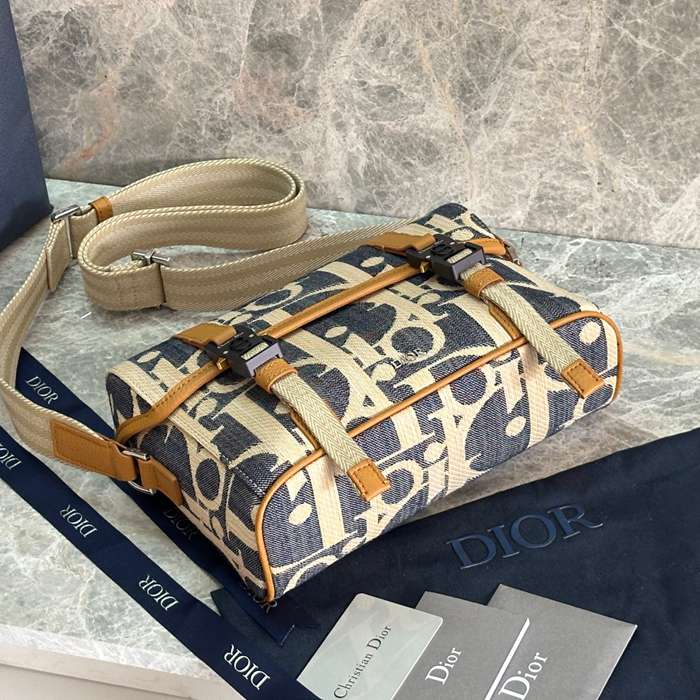 DIOR フラップメッセンジャー 酒椰葉効果オブリーク サイズ:24x18cm