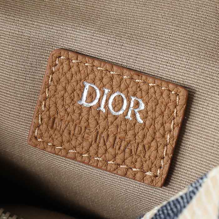DIOR サドルバッグ 酒椰葉効果オブリーク サイズ:27x20cm