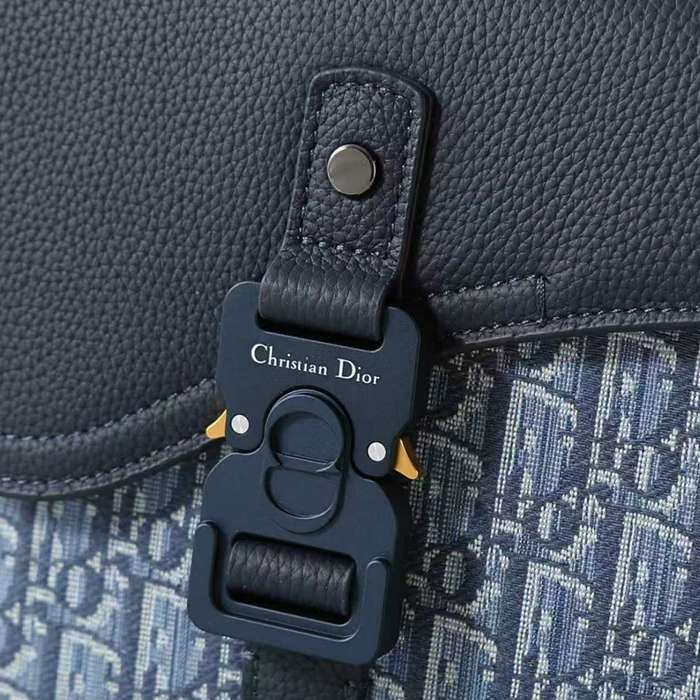DIOR サドルメッセンジャー オブリーク 水色 サイズ:23x17.5cm