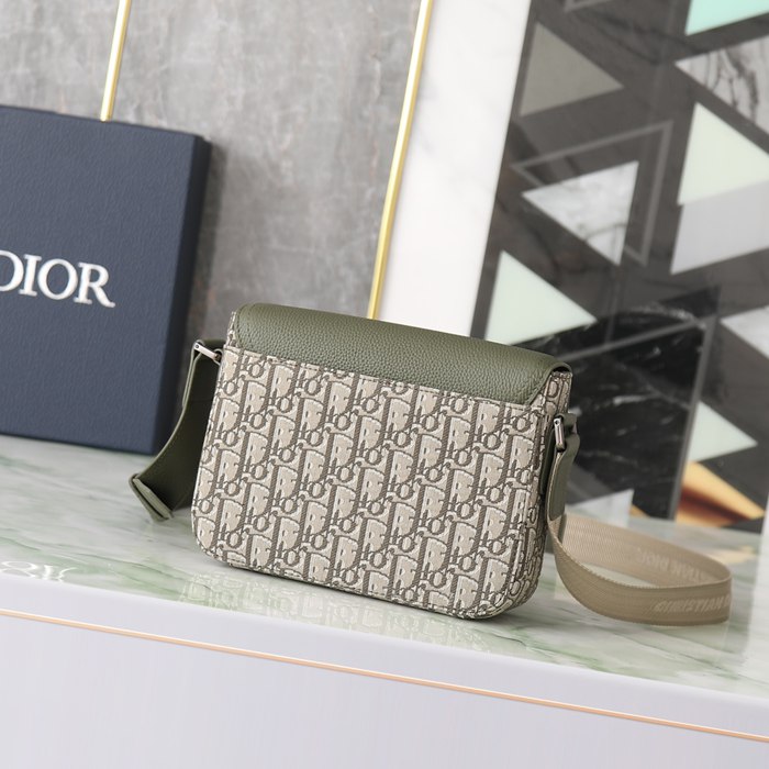 DIOR サドルメッセンジャー オブリーク カーキ サイズ:23x18cm