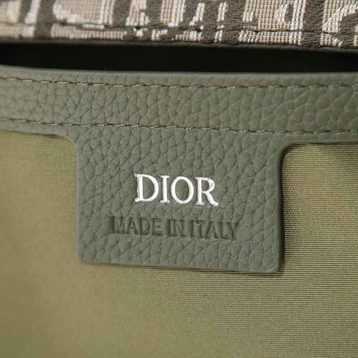 DIOR サドルメッセンジャー オブリーク カーキ サイズ:23x18cm