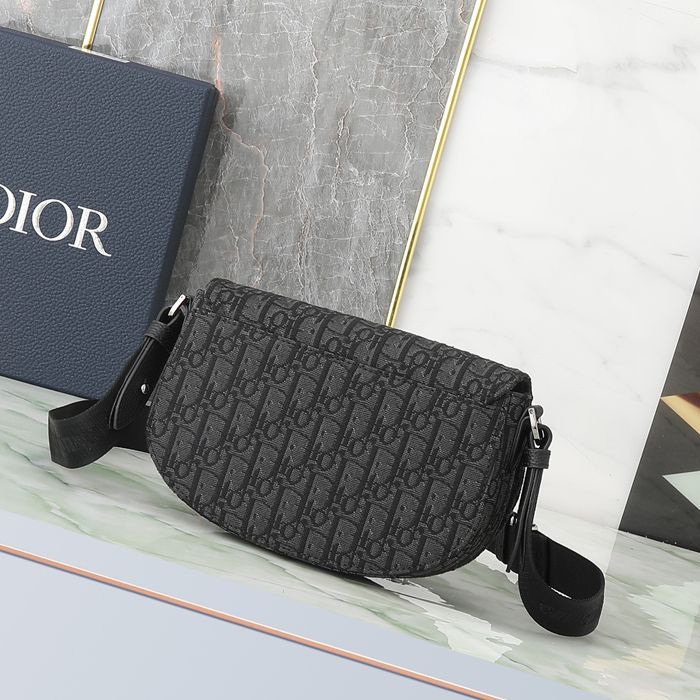 DIOR サドルメッセンジャー オブリーク 黒 サイズ:24x16.5x5.5cm