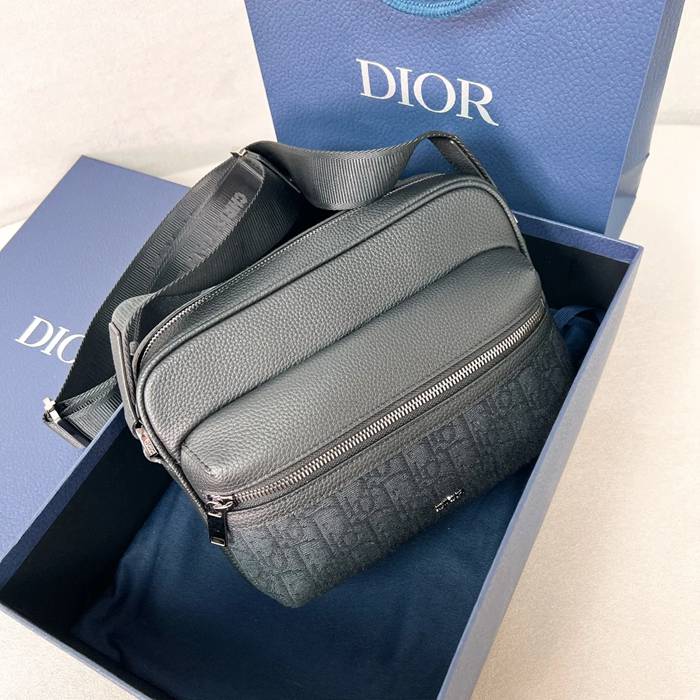 DIOR ライダー2.0メッセンジャー モノグラム×レザー サイズ:23x17x7.5cm
