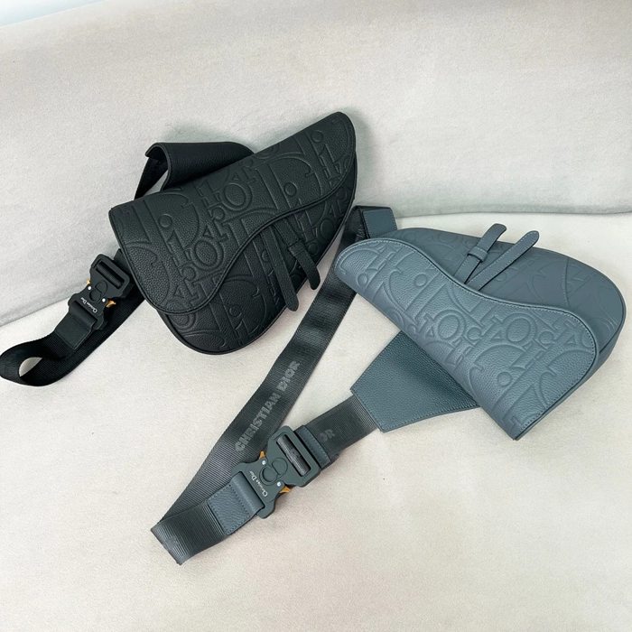 DIOR グラビティオールレザーサドルバッグ ブラック サイズ:27x5cm