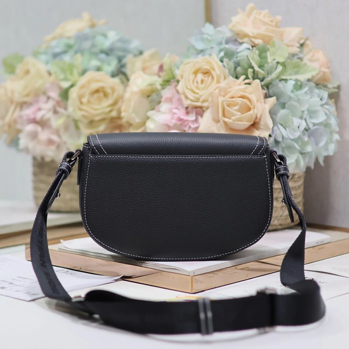 DIOR 325 プリント牛皮サドルフラップメッセンジャー サイズ:24x16.5x5.5cm