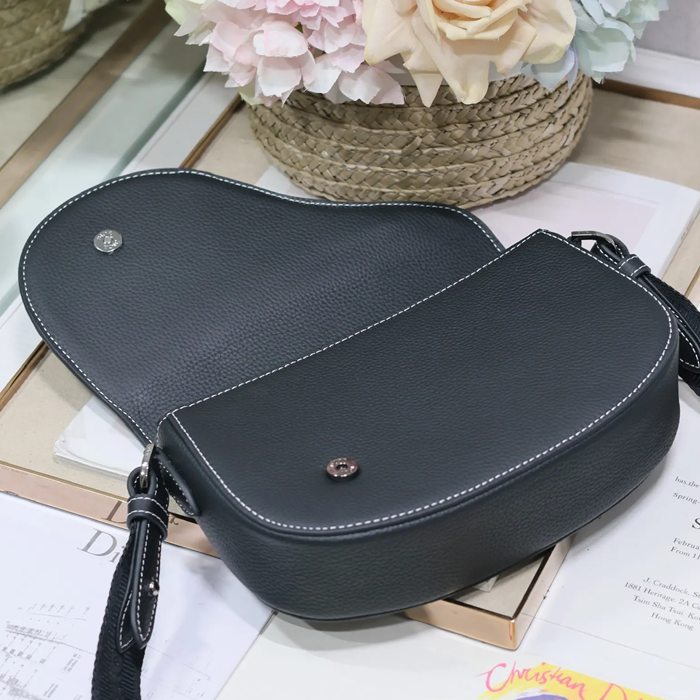 DIOR 325 プリント牛皮サドルフラップメッセンジャー サイズ:24x16.5x5.5cm
