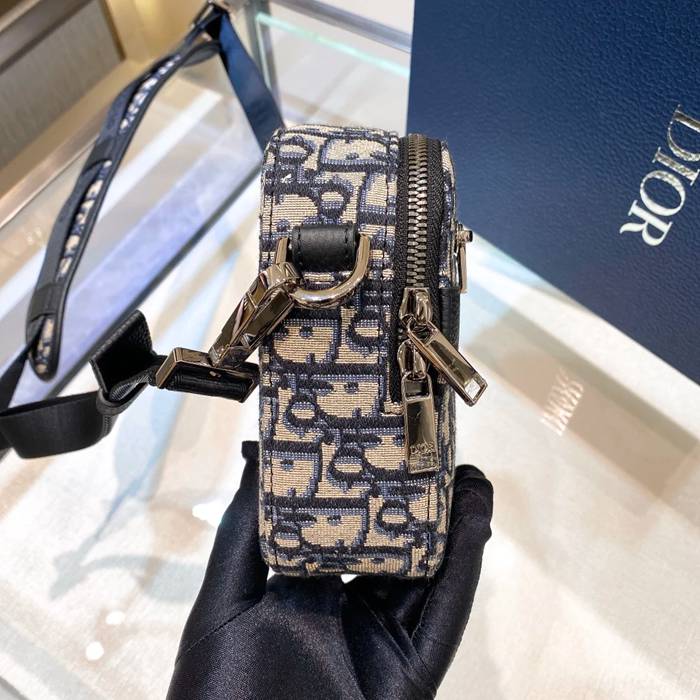 DIOR サファリメッセンジャー ベージュ×ブラック サイズ:22x15cm