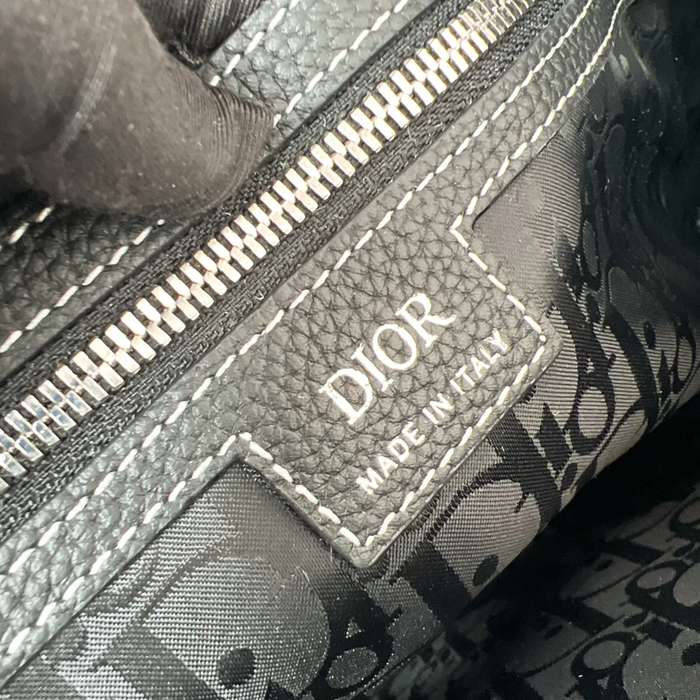 DIOR サドルトート 黒粒面カーフ サイズ:36x32x13.5cm