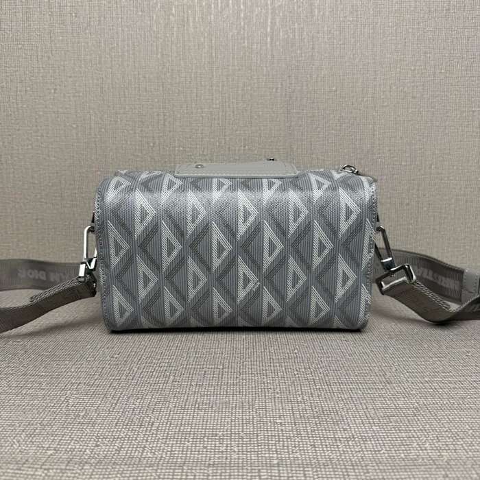 DIOR パターン牛皮革サドルフラップハンドバッグ リンゴット サイズ:22x12.5x10.5cm