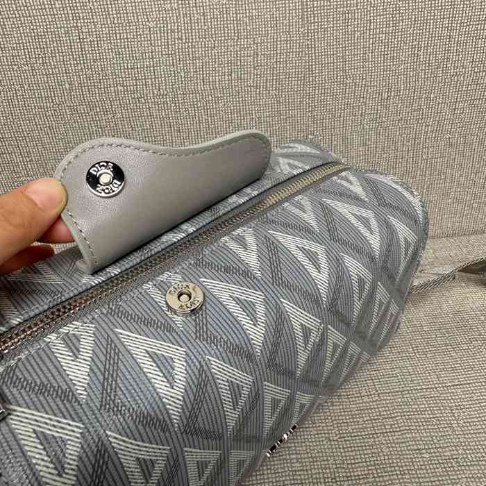 DIOR パターン牛皮革サドルフラップハンドバッグ リンゴット サイズ:22x12.5x10.5cm